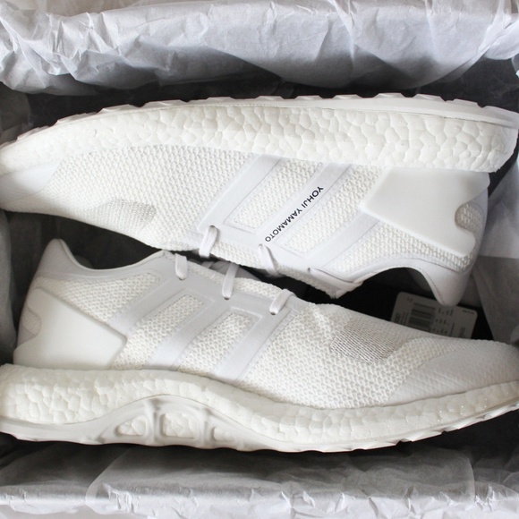 adidas gazelle silver green womens Yohji Yamamoto Adidas Y3 Pureboost ZG Knit Sneakers Core Black White Size  9.5  THE-ECHELON